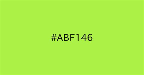 Ver en a la carta Шестнадцатеричный код цвета abf138 является оттенком зеленый.