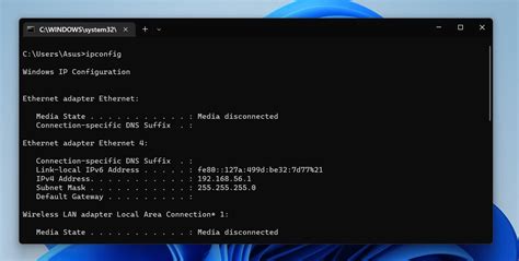 Ipconfig. Ipx565